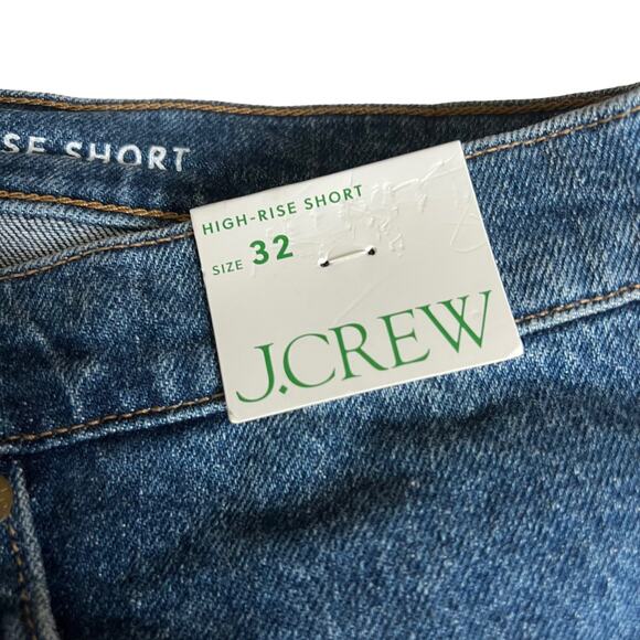 J. Crew High Rise A-line Denim Shorts in ancient laurel wash Size 32 - Picture 3 of 13